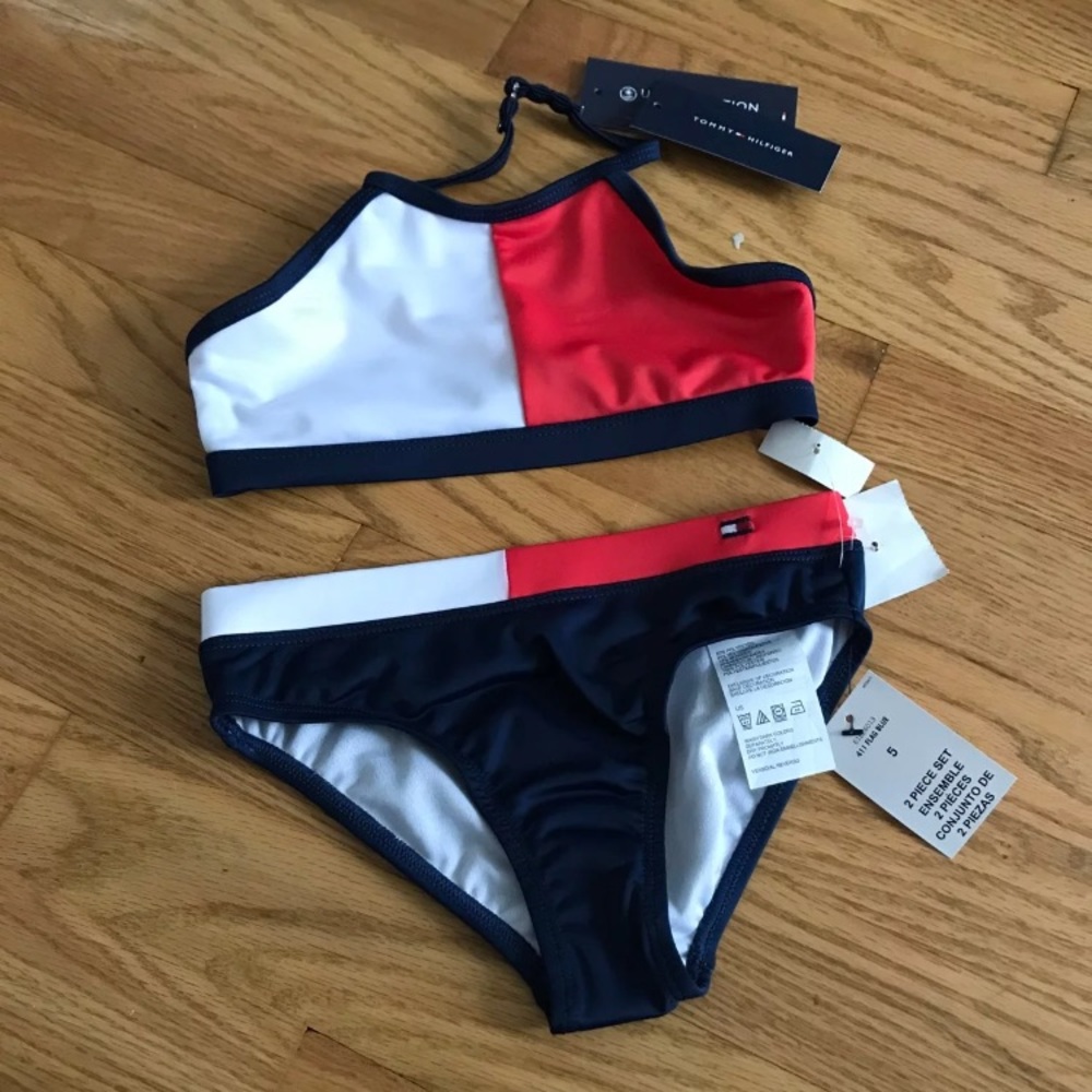 Tommy Hilfiger size 5 bathing suit little girls